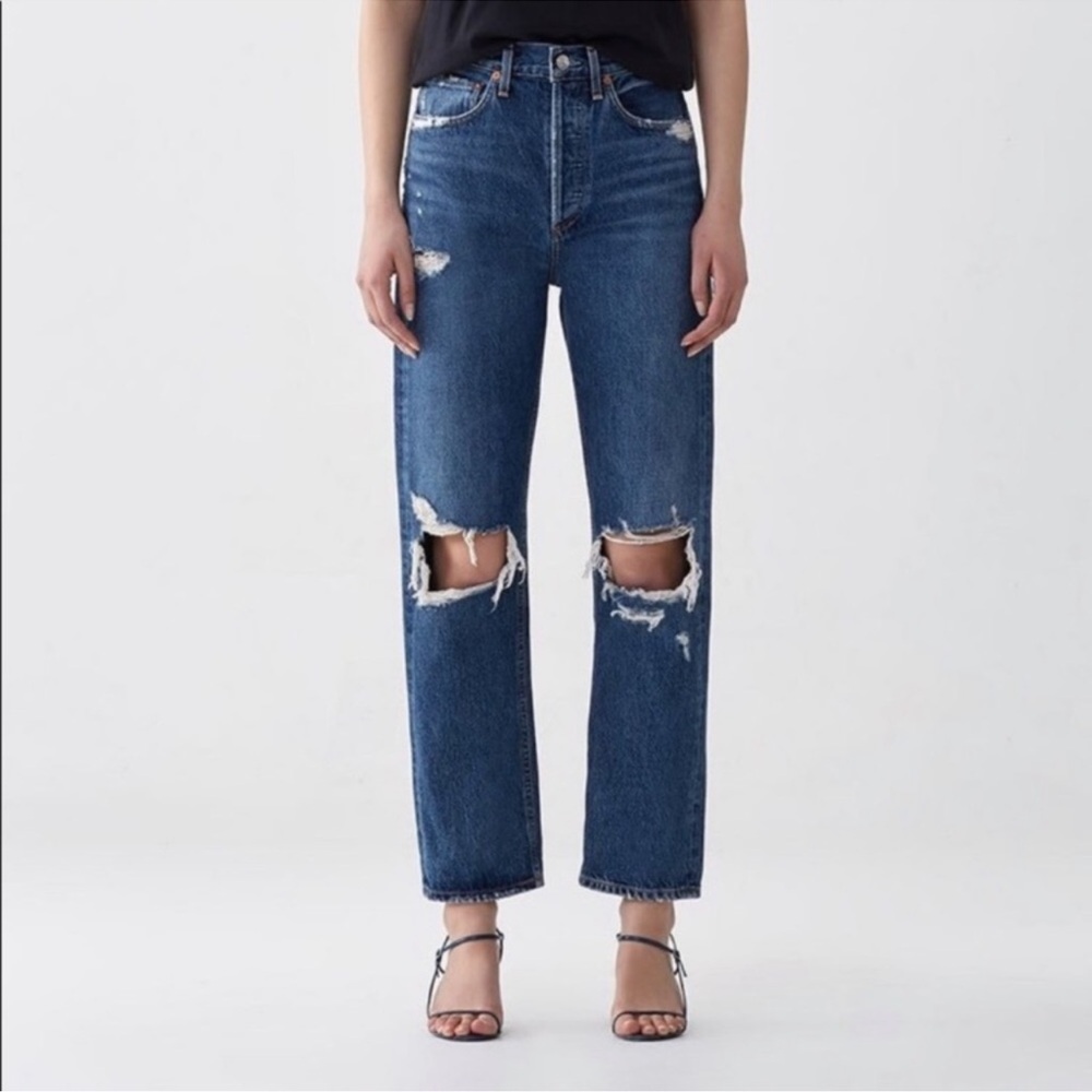 Agolde 90’s mid rise loose fit jeans. Size 28.
